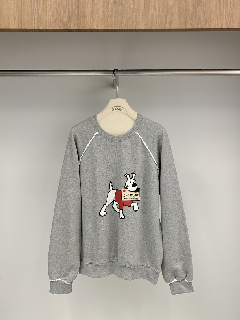 ONE MONE東大門代購女裝新款熱賣休閑職業時尚真品26春夏衛衣ONE MONE衛衣圖色1