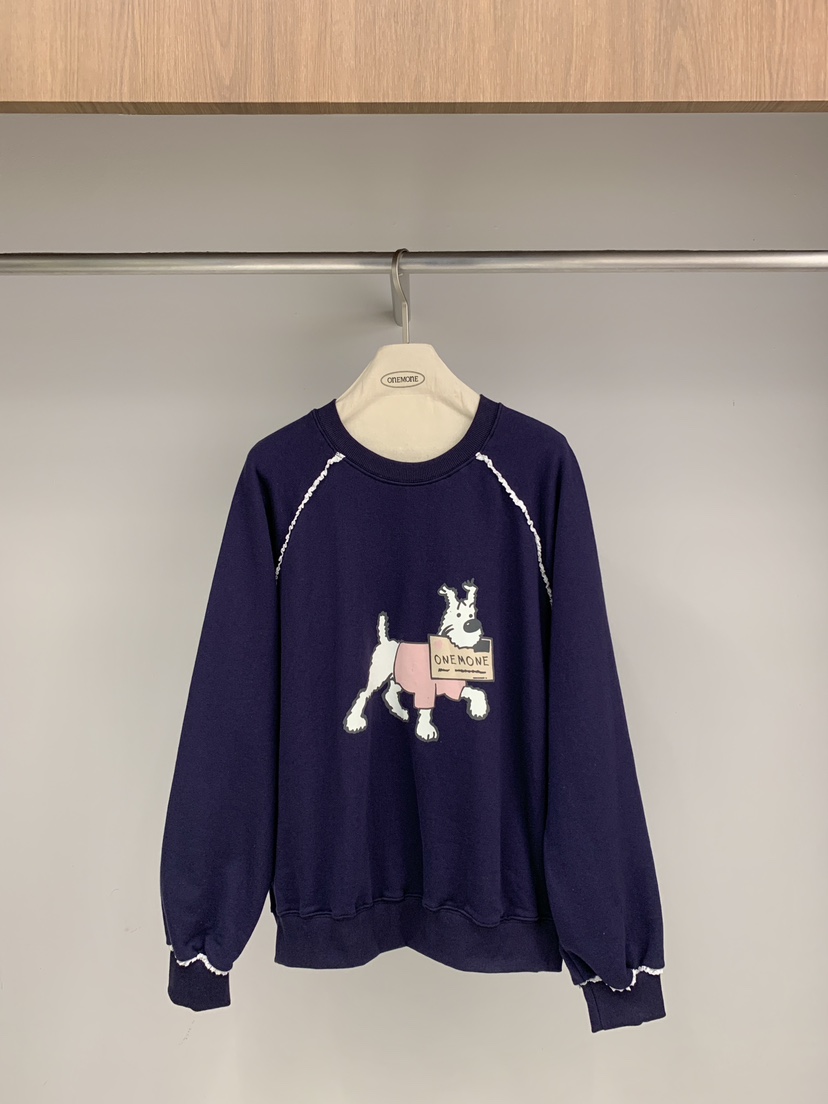 ONE MONE東大門代購女裝新款熱賣休閑職業時尚真品26春夏衛衣ONE MONE衛衣圖色3