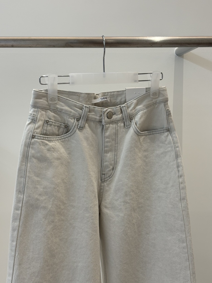 THERE東大門實拍女裝新款26春夏真品休閑人氣職業時尚牛仔褲THERE牛仔褲