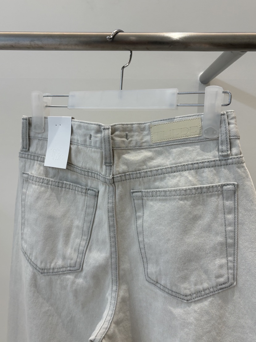 THERE東大門實拍女裝新款26春夏真品休閑人氣職業時尚牛仔褲THERE牛仔褲