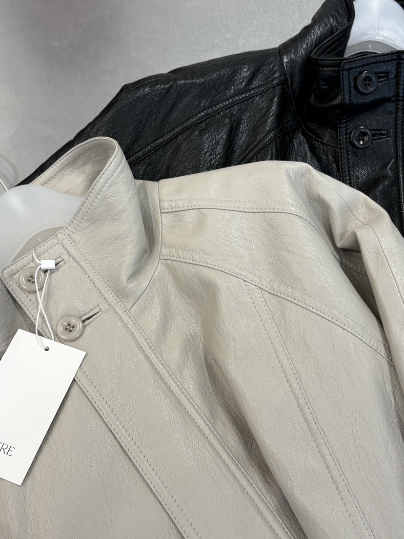 THERE東大門代購女士新款人氣26春夏職業推薦熱賣夾克皮革THERE夾克