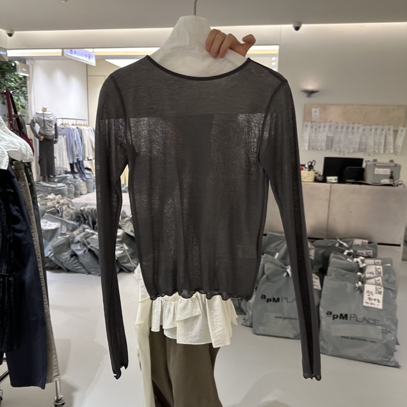 LOVE YOU SO MUCH/MORE THAN YESTERDAY東大門代購女士新款人氣長袖T恤LYSM/MORE THAN YESTERDAY長袖T恤圖色2