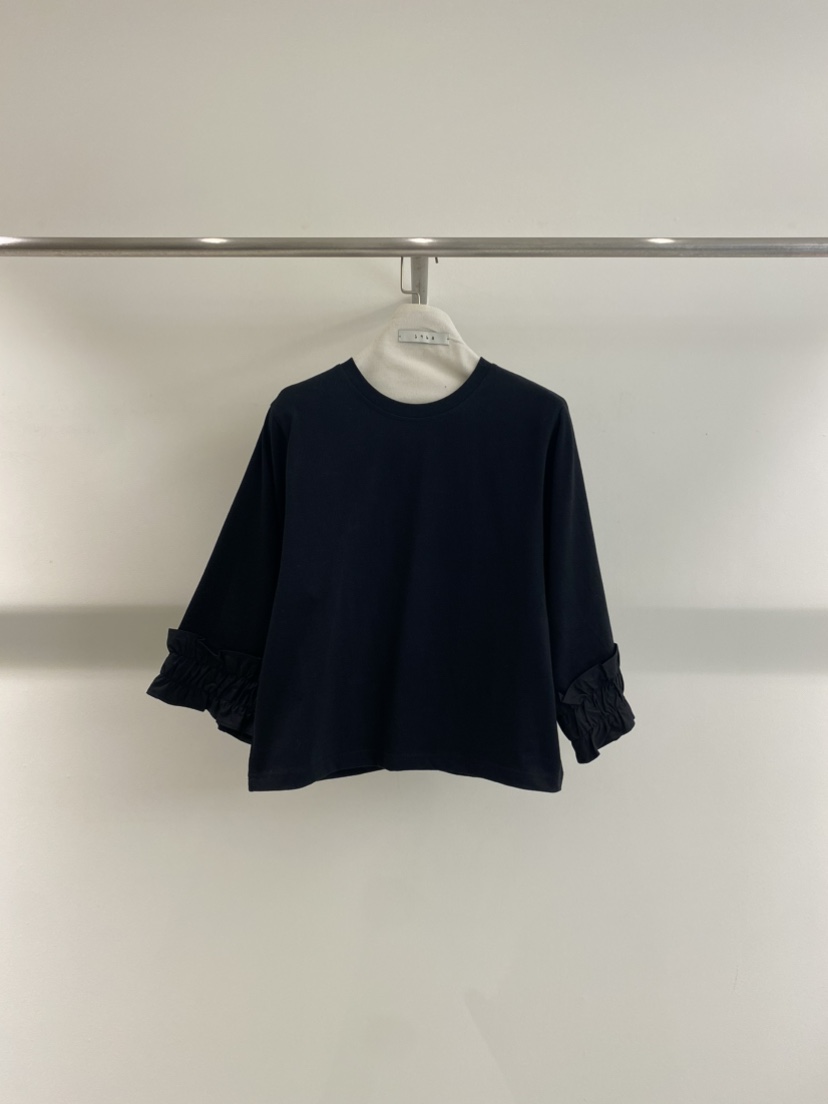 1968韓國直郵女士新品26春夏休閑真品熱賣時尚長袖T恤荷葉邊1968/YEOUYA長袖T恤圖色2