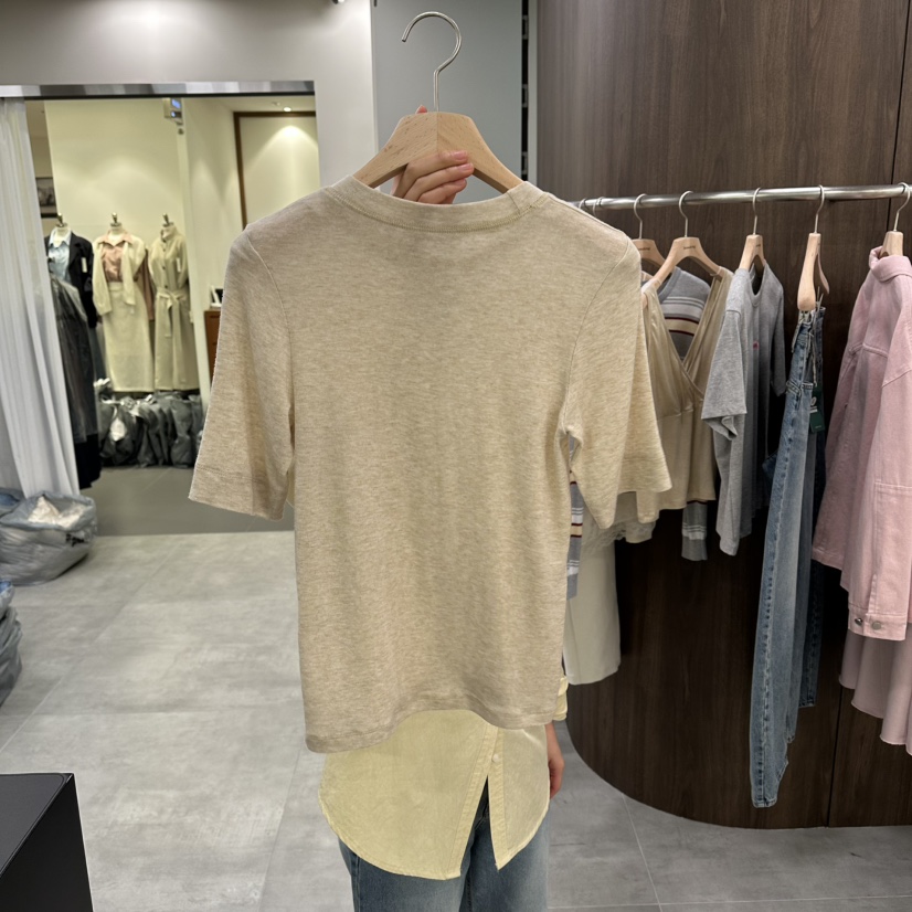 URBANSTORY/REMAKING東大門實拍女士新品熱賣26春夏休閑T恤Remaking/URBANSTORYT恤