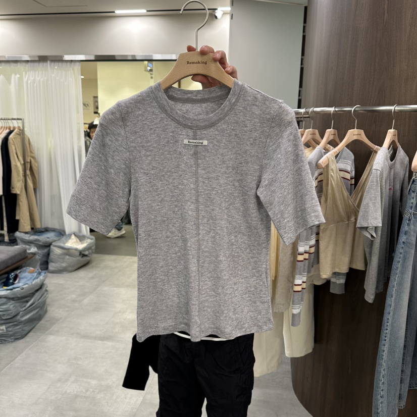 URBANSTORY/REMAKING東大門實拍女士新品熱賣26春夏休閑T恤Remaking/URBANSTORYT恤圖色3