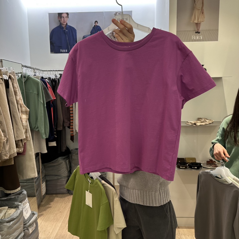 REIRAI東大門代購女裝新品時尚休閑推薦熱賣26春夏真品T恤ReiraiT恤圖色4