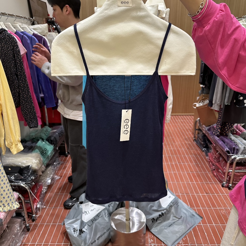 E/E/E韓國代購女裝新品推薦休閑人氣時尚熱賣職業吊帶背心E/E/E吊帶/背心圖色4