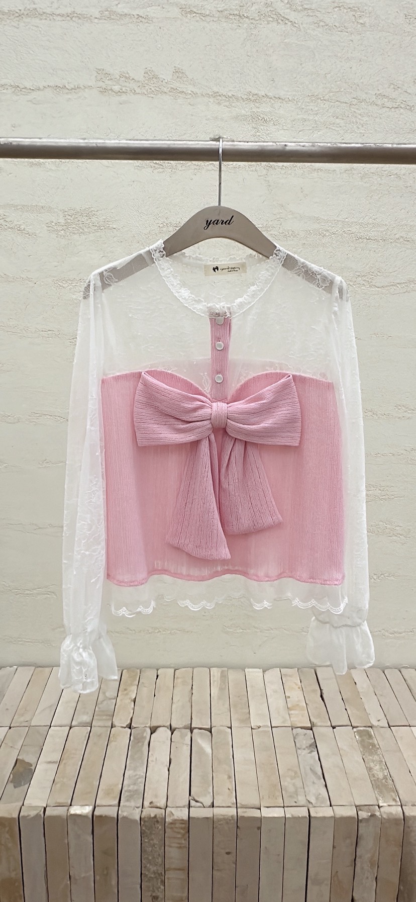 YARD東大門代購女士新品人氣熱賣真品休閑推薦襯衫蕾絲衫YARD襯衫/蕾絲衫圖色2