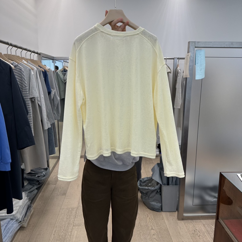 LTMS韓國直郵女士新品職業人氣推薦26春夏熱賣休閑長袖T恤LTMS長袖T恤