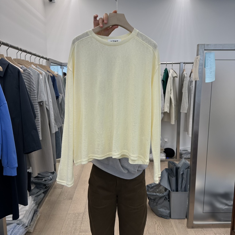 LTMS韓國直郵女士新品職業人氣推薦26春夏熱賣休閑長袖T恤LTMS長袖T恤圖色1