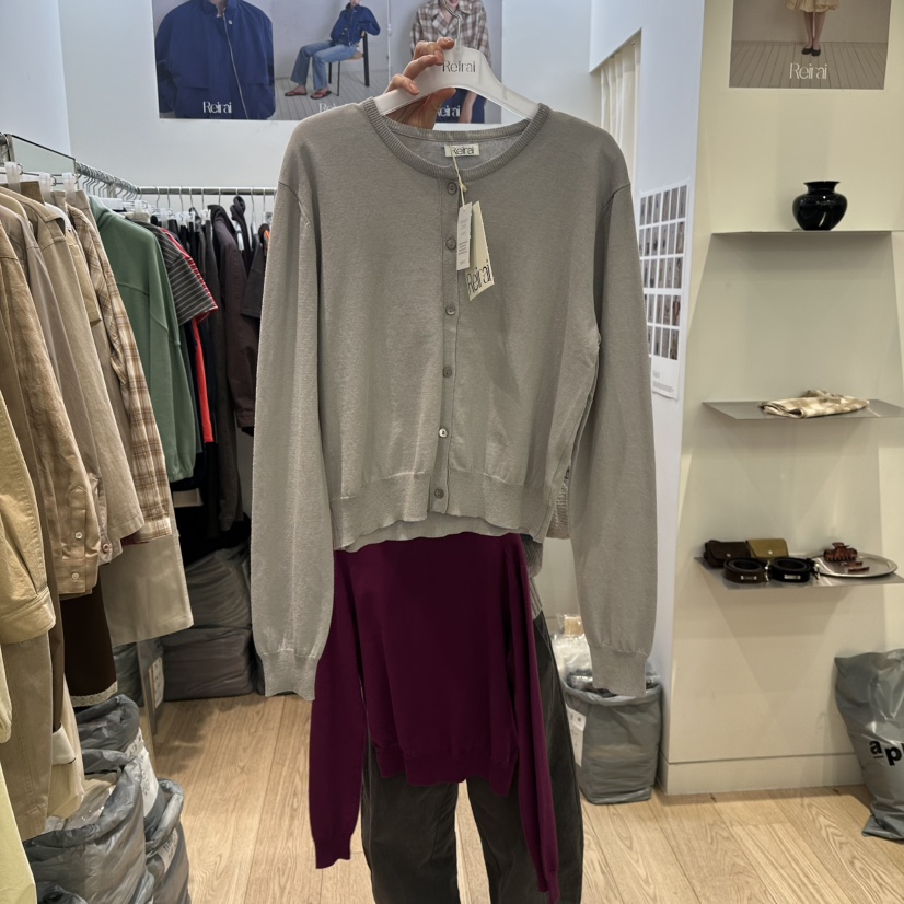 REIRAI韓國直郵女裝新品時尚推薦人氣26春夏真品針織衫開衫Reirai針織衫圖色4