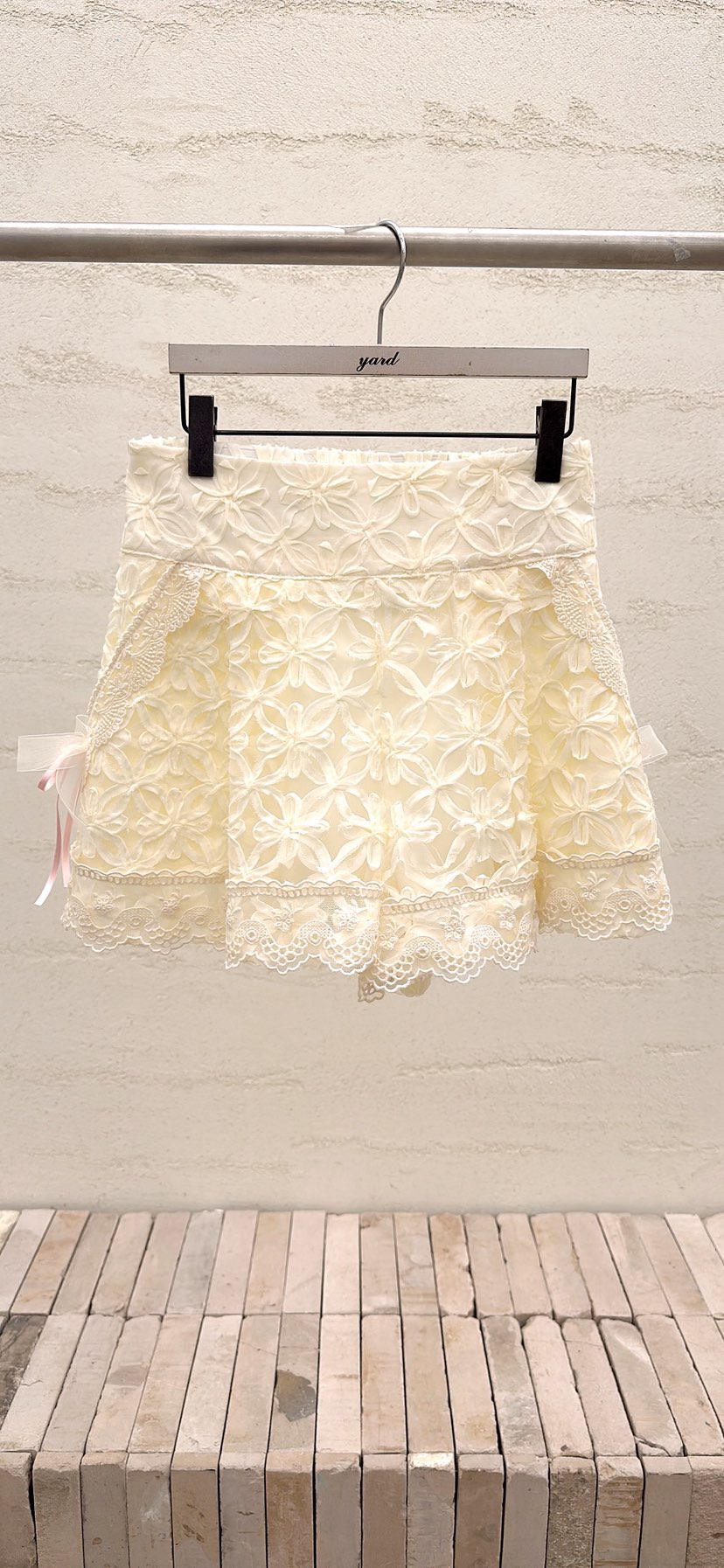 YARD韓國直郵女裝新款26春夏熱賣推薦真品職業人氣短褲繡花YARD短褲圖色1