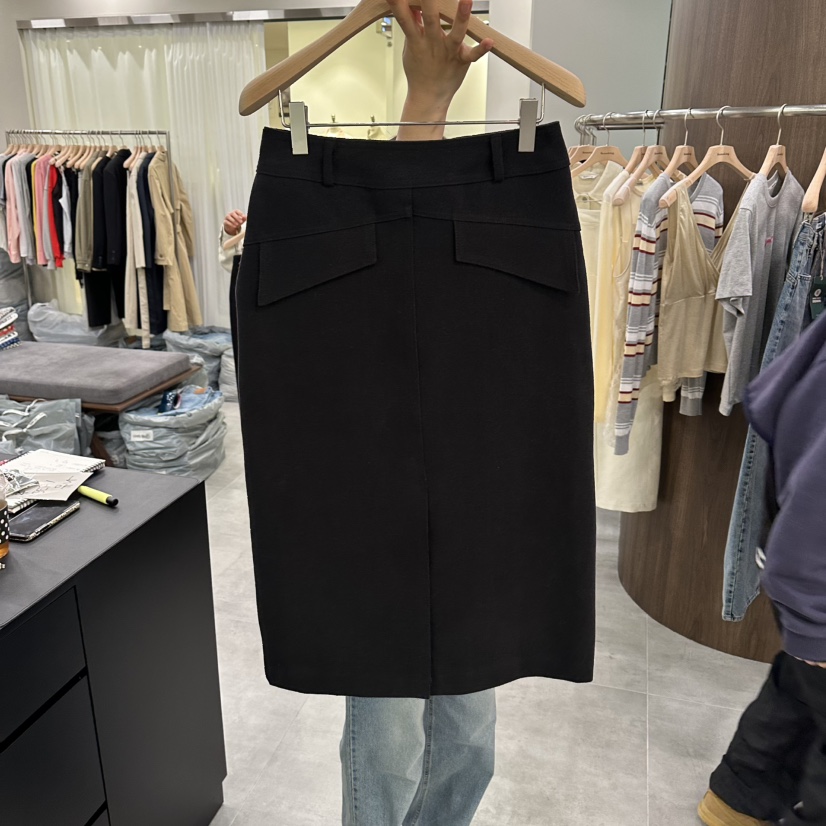 URBANSTORY/REMAKING韓國代購女士新品職業半身裙中短裙口袋Remaking/URBANSTORY半身裙/中短裙
