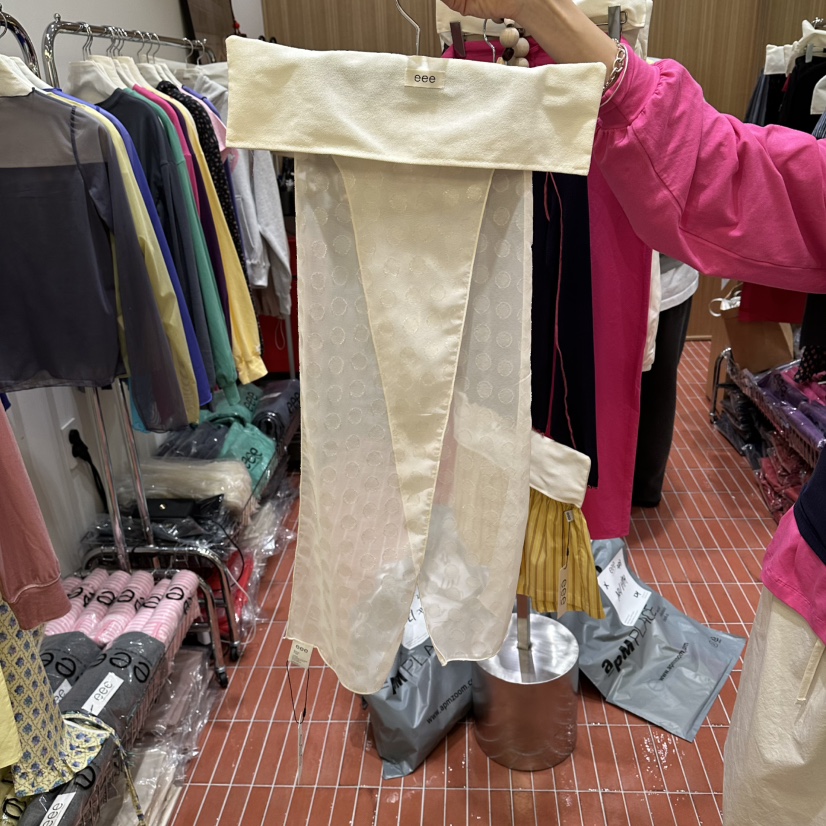 E/E/E韓國直郵女士新款熱賣休閑職業26春夏圍巾披肩圍巾E/E/E圍巾/披肩圖色1