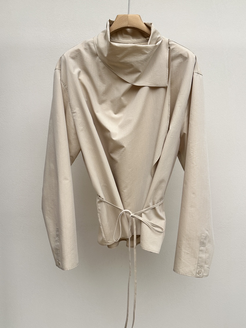 EFFERVESCENT東大門代購女裝新品真品熱賣襯衫蕾絲衫含腰繩evc/effervescent襯衫/蕾絲衫圖色2