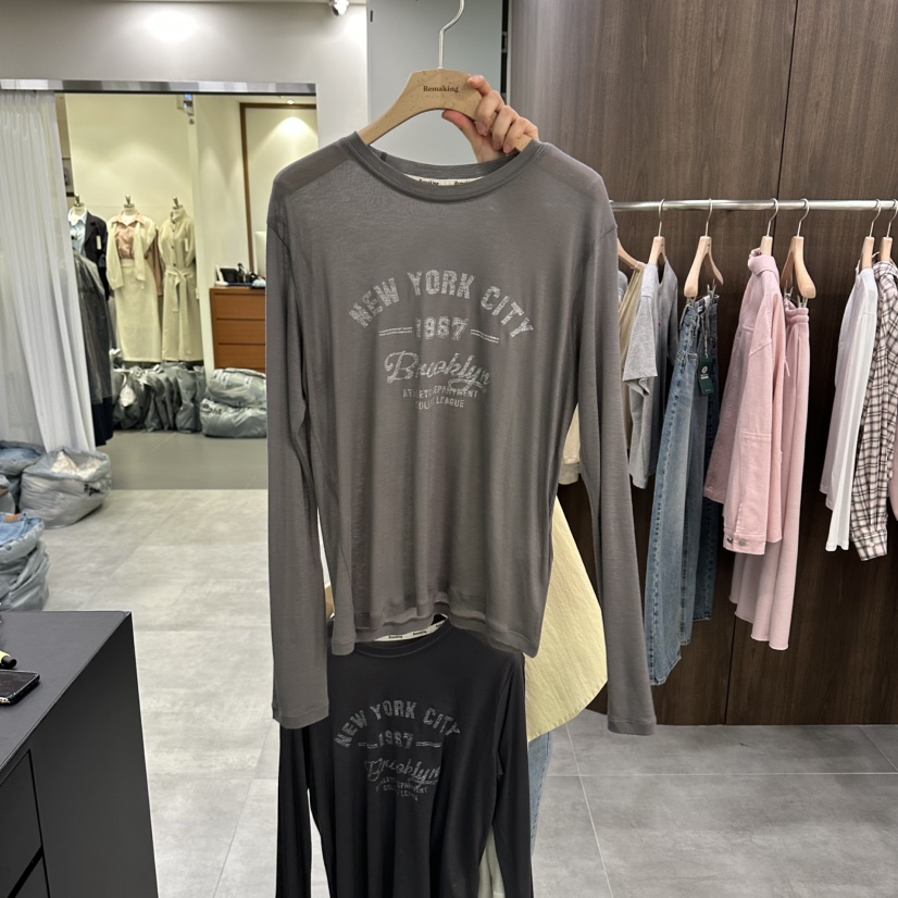 URBANSTORY/REMAKING韓國直郵女士新款職業熱賣人氣長袖T恤Remaking/URBANSTORY長袖T恤圖色2