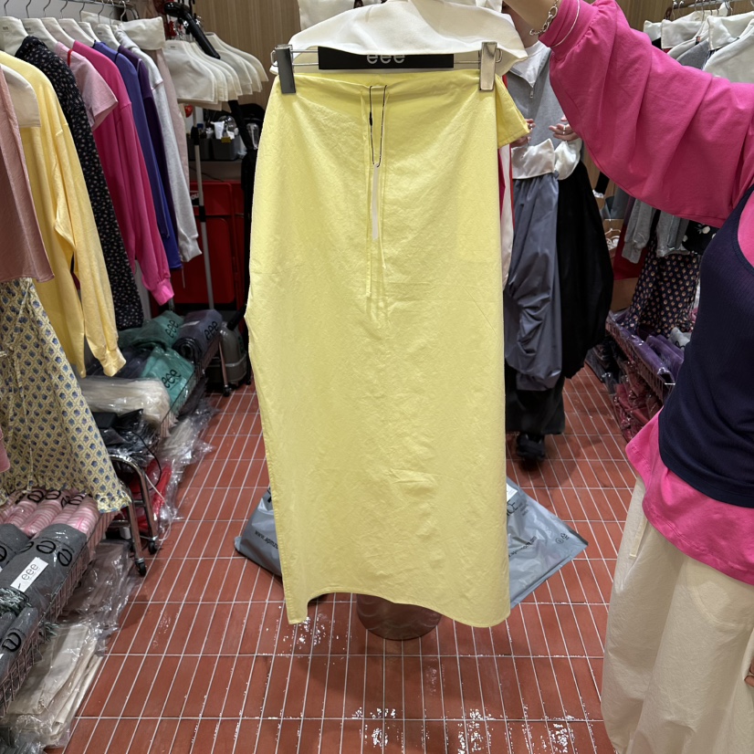 E/E/E韓國直郵女士新款熱賣休閑人氣26春夏半身裙中短裙棉E/E/E半身裙/中短裙圖色2