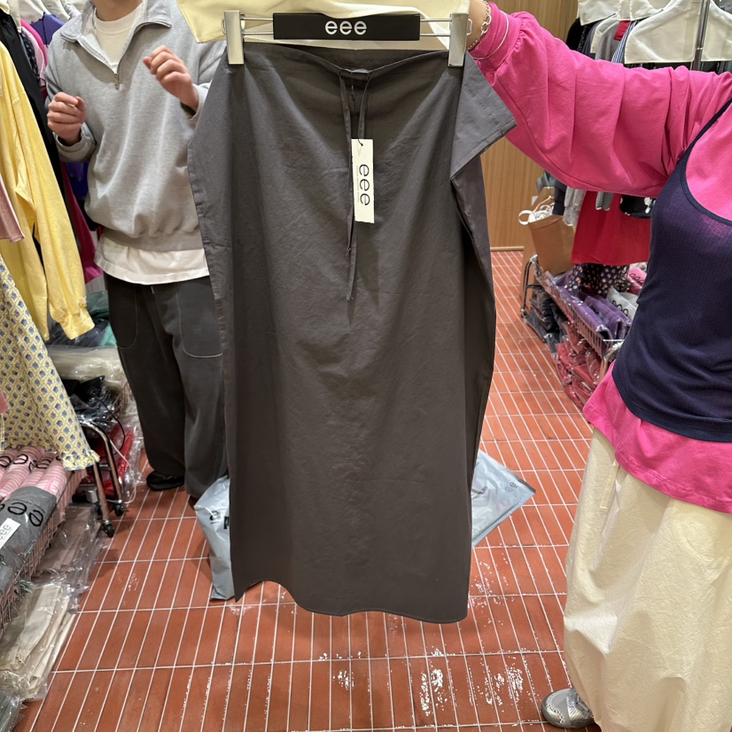 E/E/E韓國直郵女士新款熱賣休閑人氣26春夏半身裙中短裙棉E/E/E半身裙/中短裙圖色4