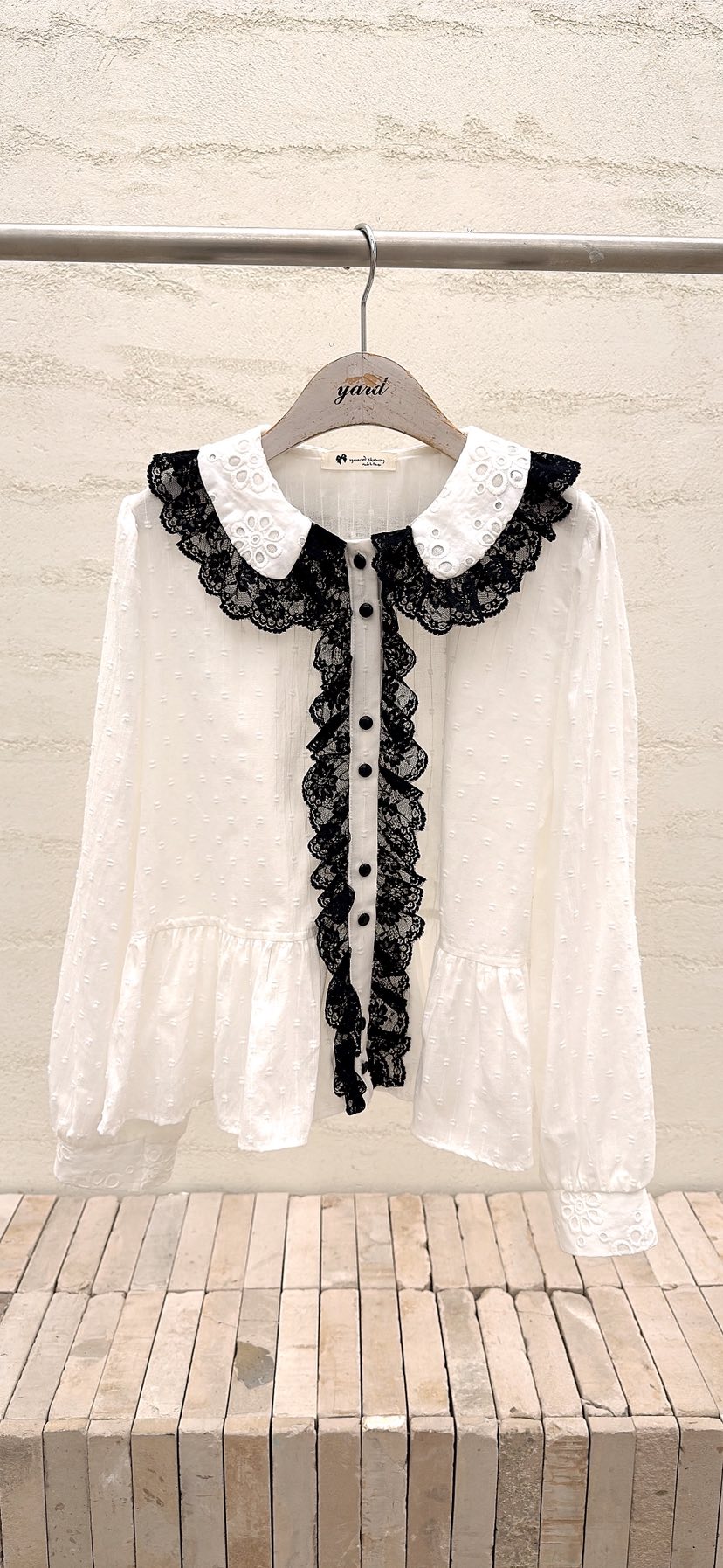 YARD東大門代購女士新款推薦時尚熱賣職業人氣襯衫蕾絲衫YARD襯衫/蕾絲衫圖色1