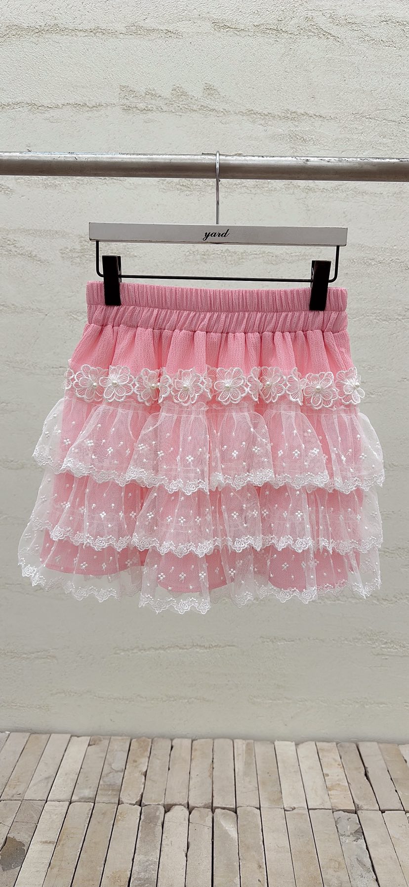 YARD韓國直郵女士新品推薦26春夏休閑人氣半身裙中短裙刺繡YARD半身裙/中短裙