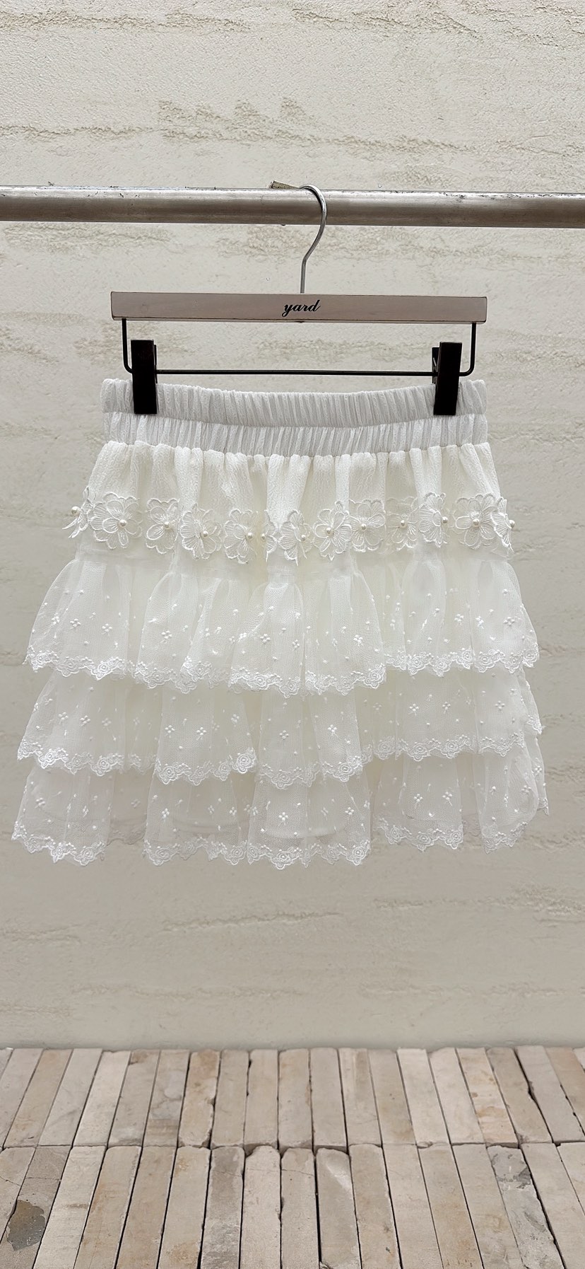 YARD韓國直郵女士新品推薦26春夏休閑人氣半身裙中短裙刺繡YARD半身裙/中短裙圖色2