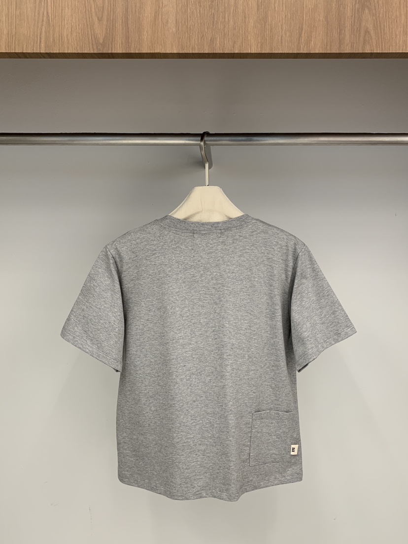 ONE MONE東大門實拍女士新品人氣時尚推薦熱賣休閑T恤口袋ONE MONET恤