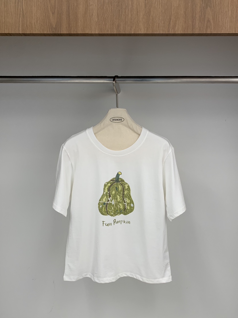 ONE MONE東大門實拍女士新品人氣時尚推薦熱賣休閑T恤口袋ONE MONET恤圖色1