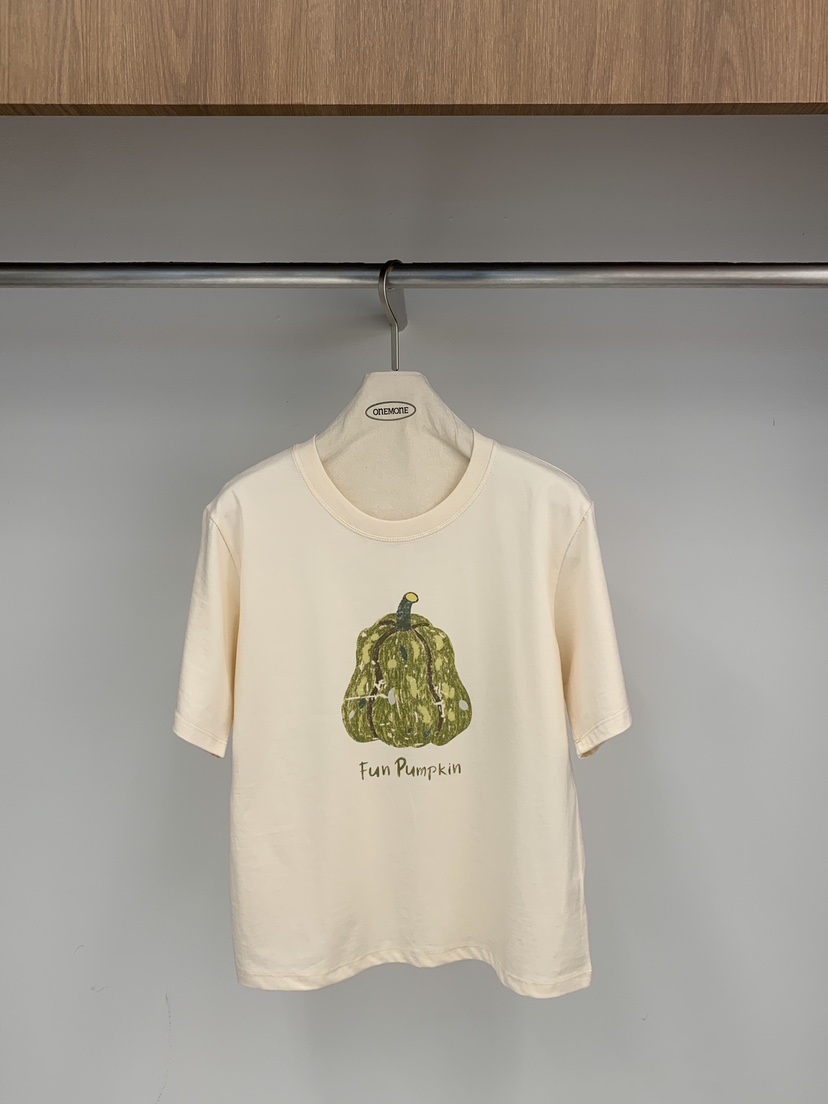 ONE MONE東大門實拍女士新品人氣時尚推薦熱賣休閑T恤口袋ONE MONET恤圖色2