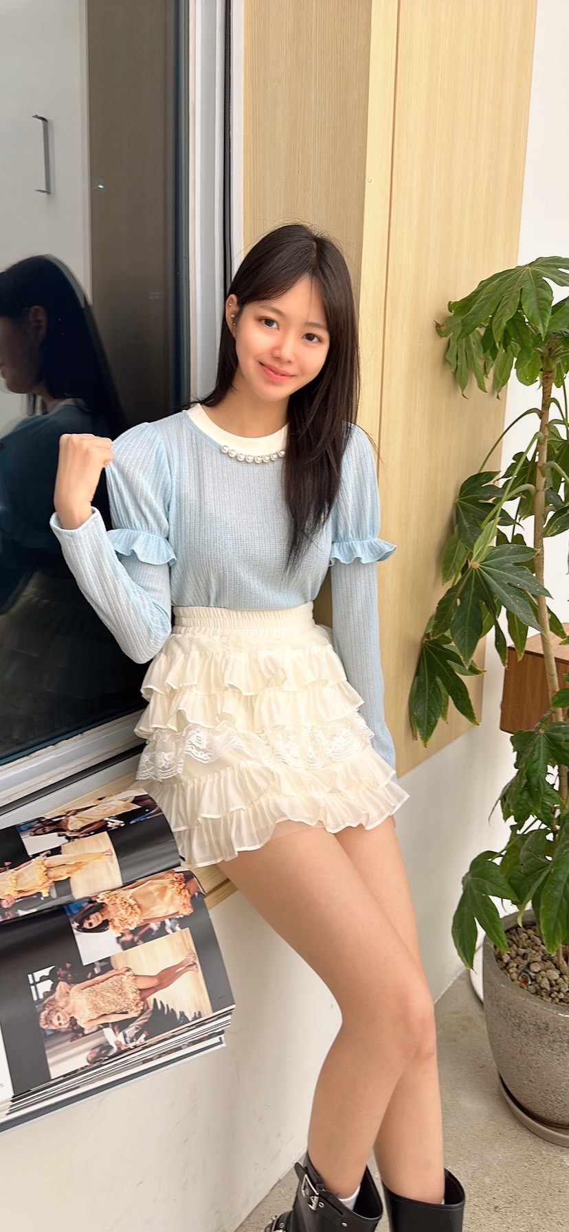 YARD韓國直郵女裝新款26春夏真品熱賣職業休閑人氣長袖T恤YARD長袖T恤