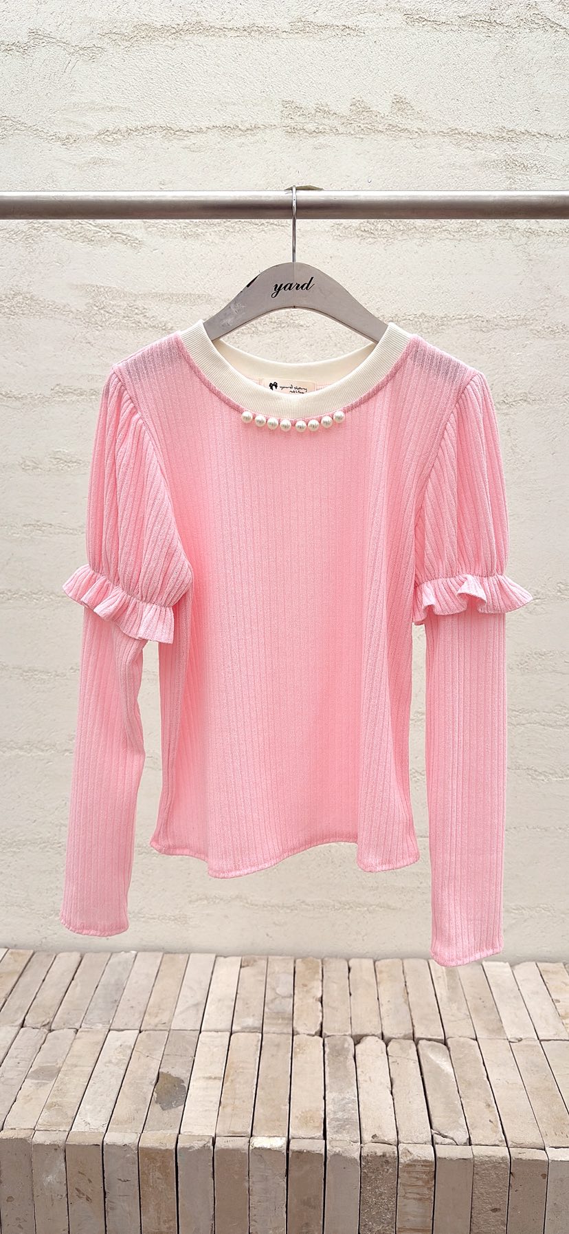 YARD韓國直郵女裝新款26春夏真品熱賣職業休閑人氣長袖T恤YARD長袖T恤圖色1