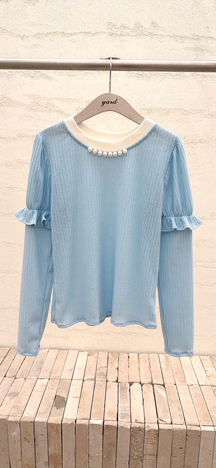 YARD韓國直郵女裝新款26春夏真品熱賣職業休閑人氣長袖T恤YARD長袖T恤圖色2