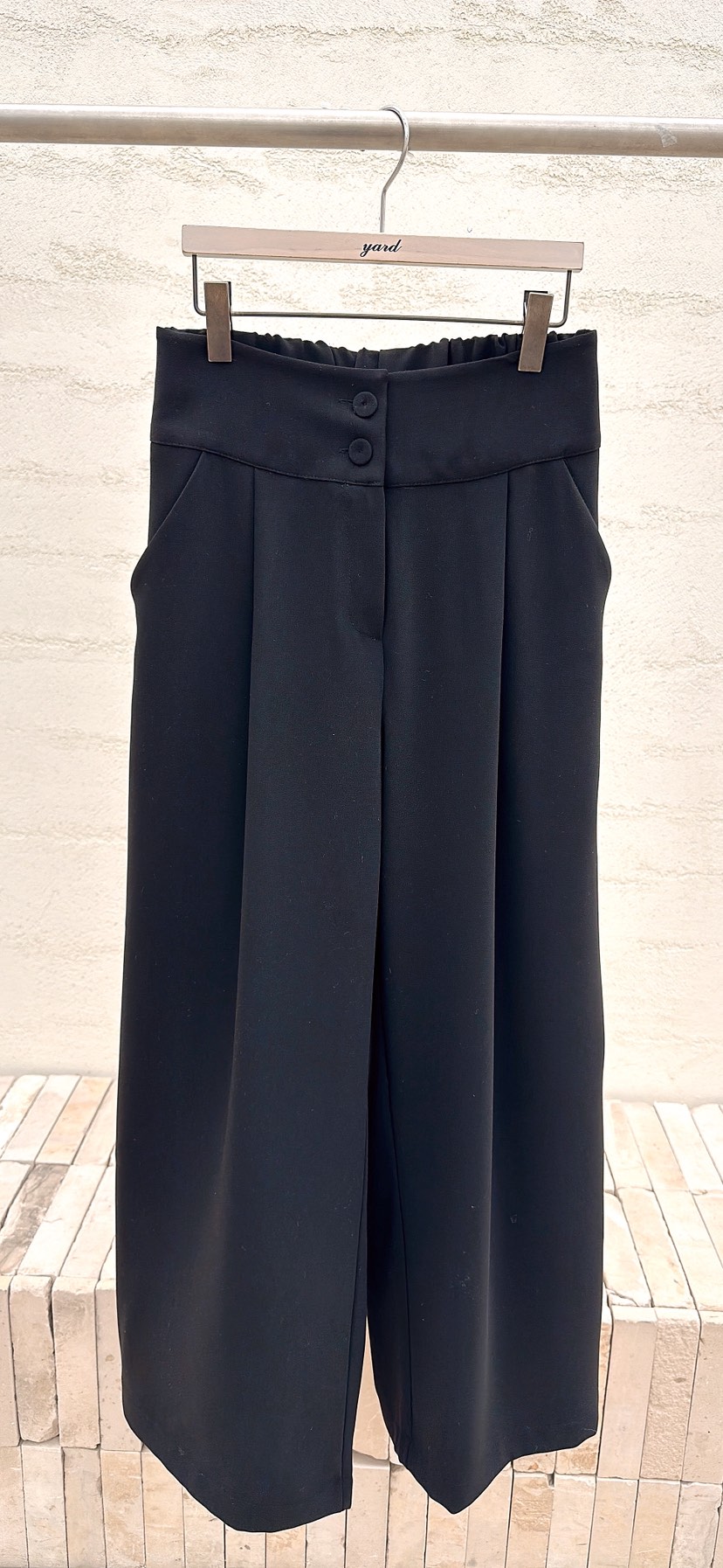 YARD東大門代購女士新款熱賣人氣真品休閑職業休閑褲紐扣YARD休閑褲圖色3