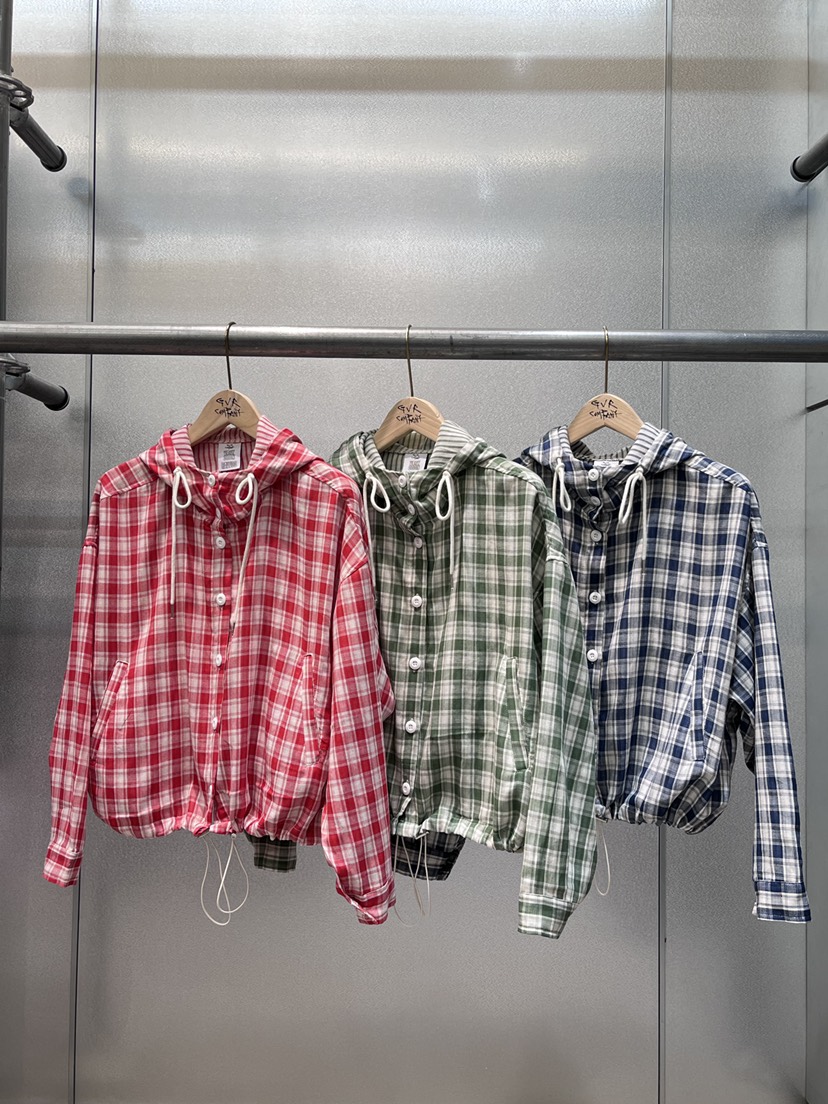 GVR COMPANY/RAWOO韓國代購女士新款休閑職業熱賣夾克格紋GVR COMPANY/RAWOO夾克圖色2左二色