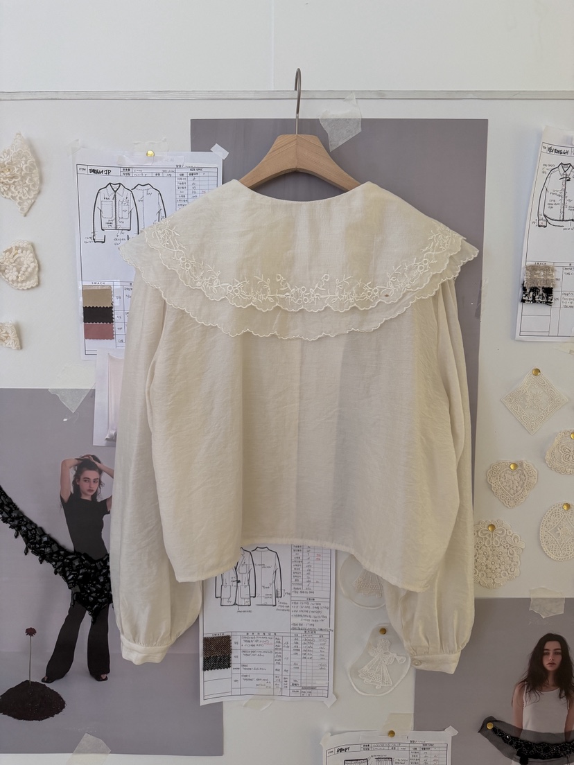 81 MARKET-L東大門代購女裝新品真品26春夏職業襯衫蕾絲衫81 MARKET-L襯衫/蕾絲衫