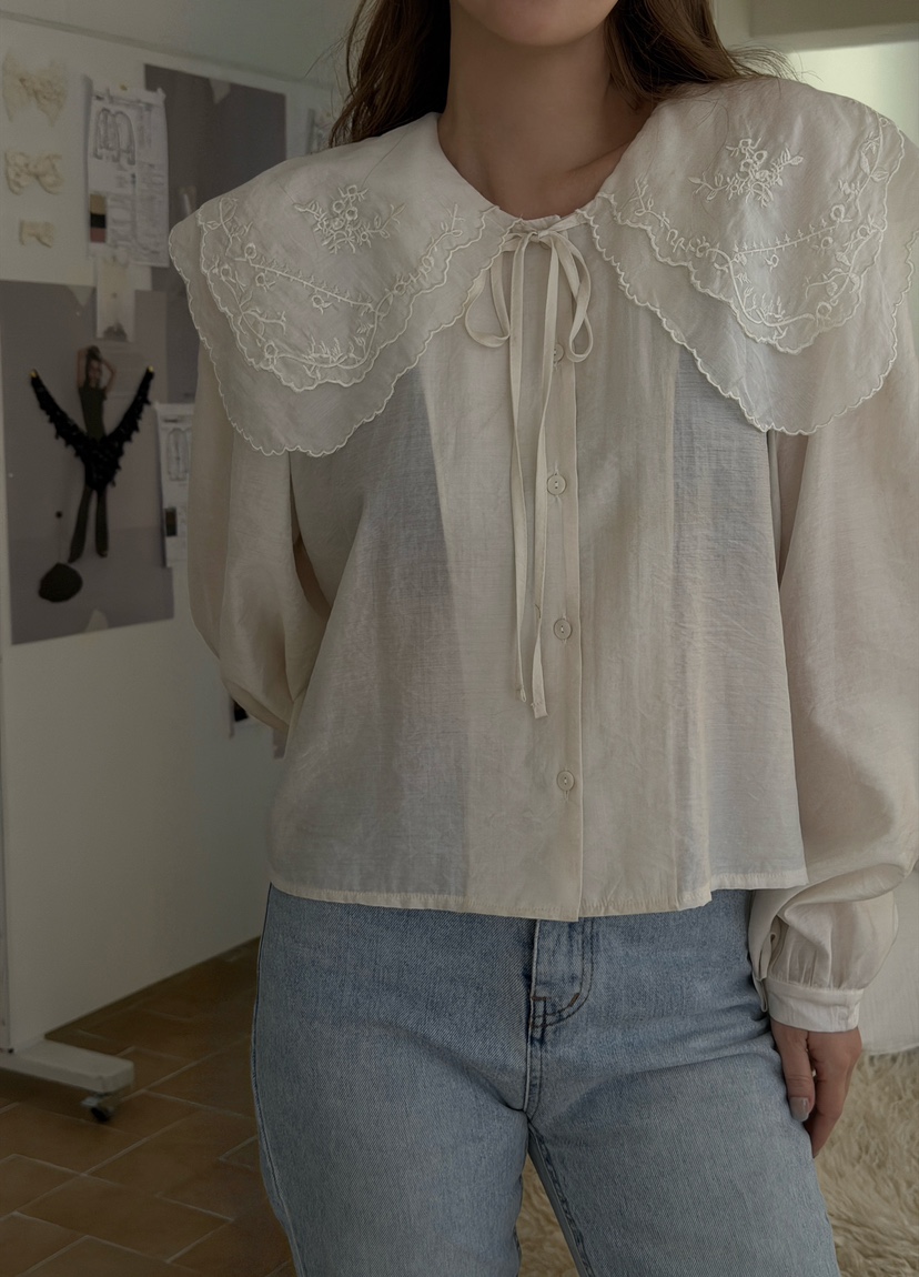 81 MARKET-L東大門代購女裝新品真品26春夏職業襯衫蕾絲衫81 MARKET-L襯衫/蕾絲衫