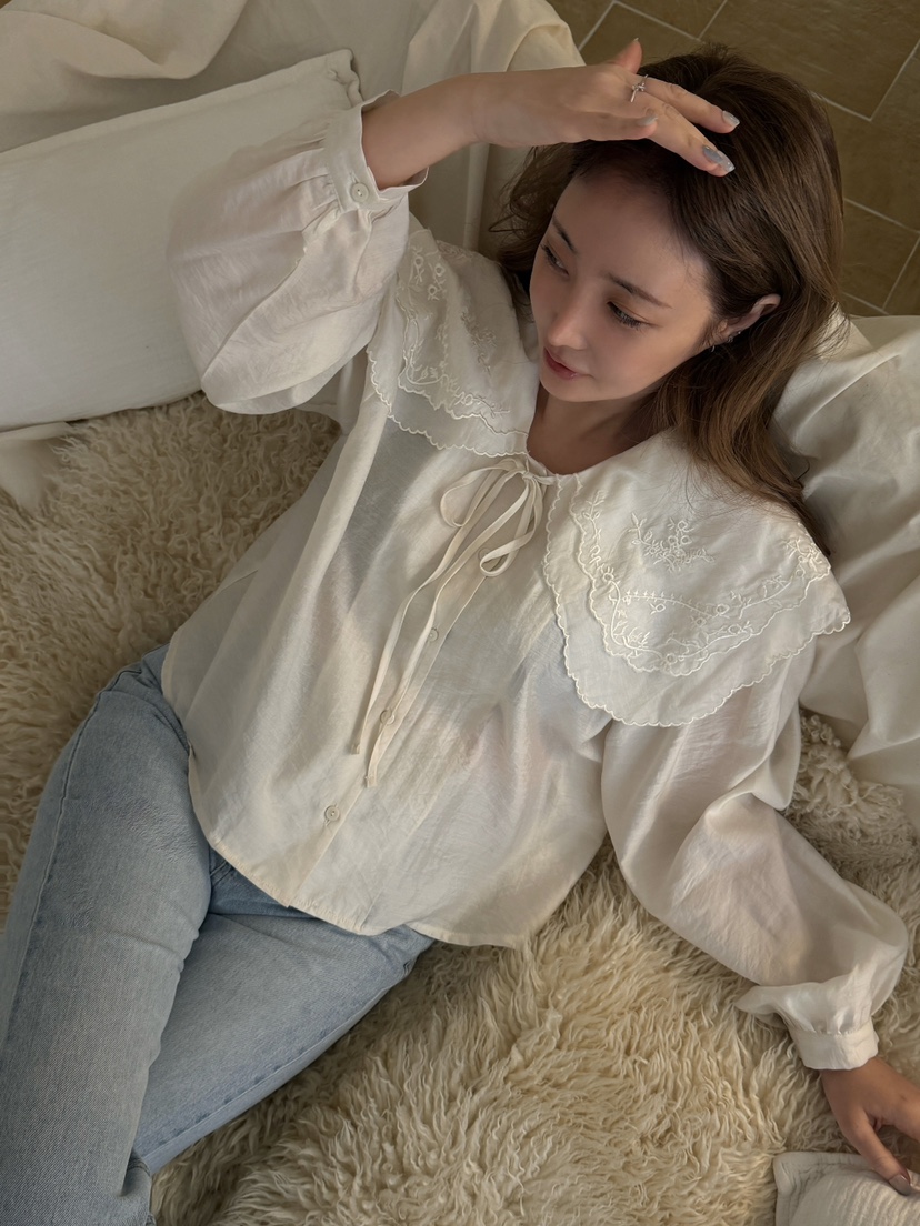 81 MARKET-L東大門代購女裝新品真品26春夏職業襯衫蕾絲衫81 MARKET-L襯衫/蕾絲衫