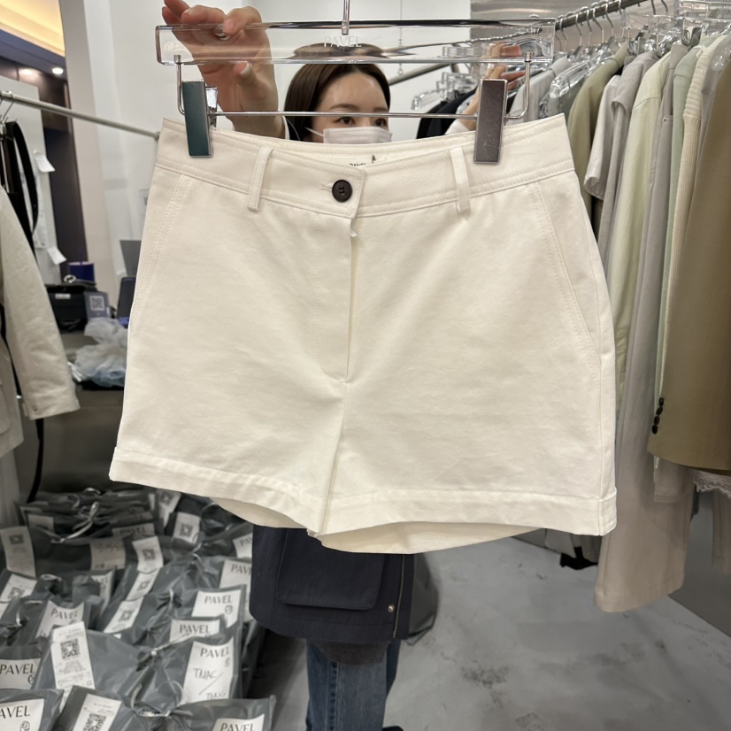 PAVEL韓國直郵女裝新款職業熱賣休閑時尚26春夏短褲不含腰帶PAVEL短褲圖色1