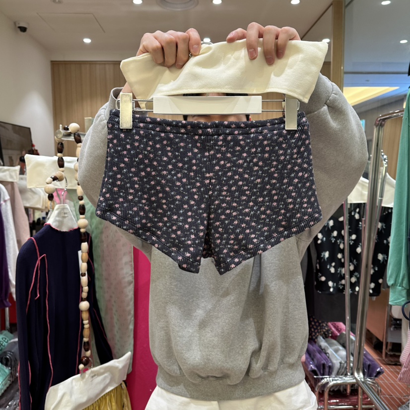 E/E/E東大門代購女裝新款休閑時尚26春夏人氣推薦真品短褲E/E/E短褲