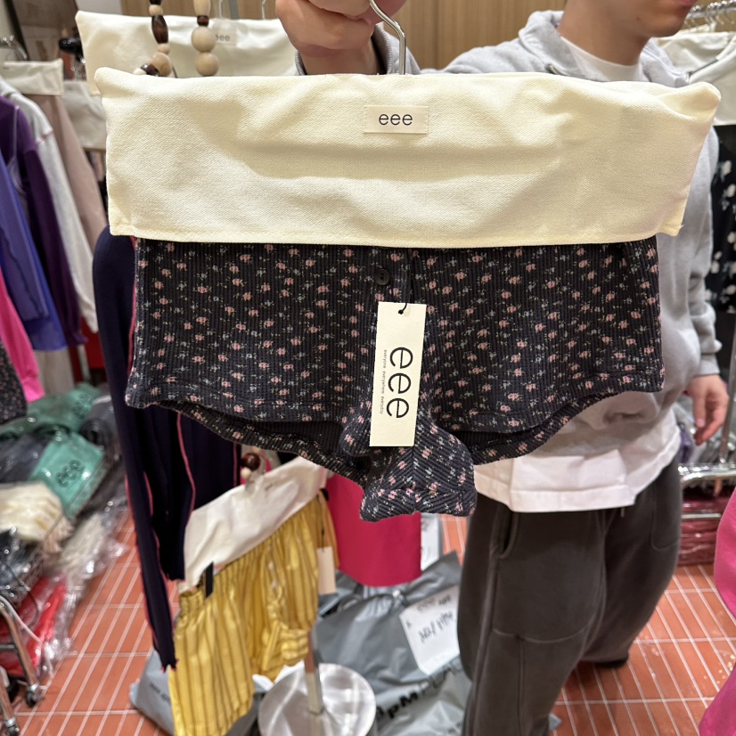 E/E/E東大門代購女裝新款休閑時尚26春夏人氣推薦真品短褲E/E/E短褲圖色2