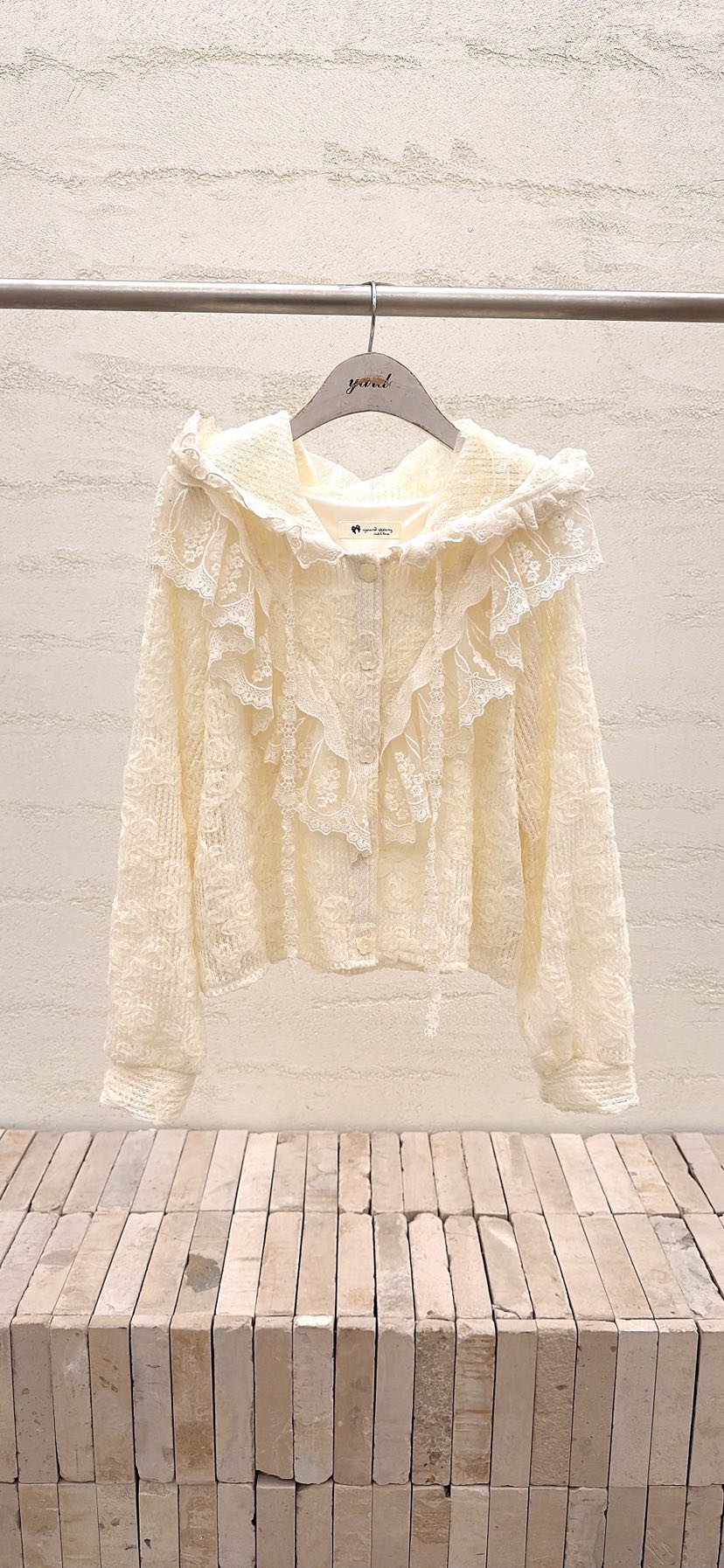 YARD韓國代購女裝新款推薦休閑26春夏熱賣人氣襯衫蕾絲衫YARD襯衫/蕾絲衫圖色1