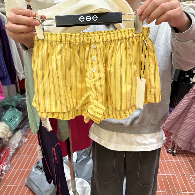 E/E/E東大門代購女士新品人氣26春夏熱賣時尚休閑推薦短褲E/E/E短褲圖色2