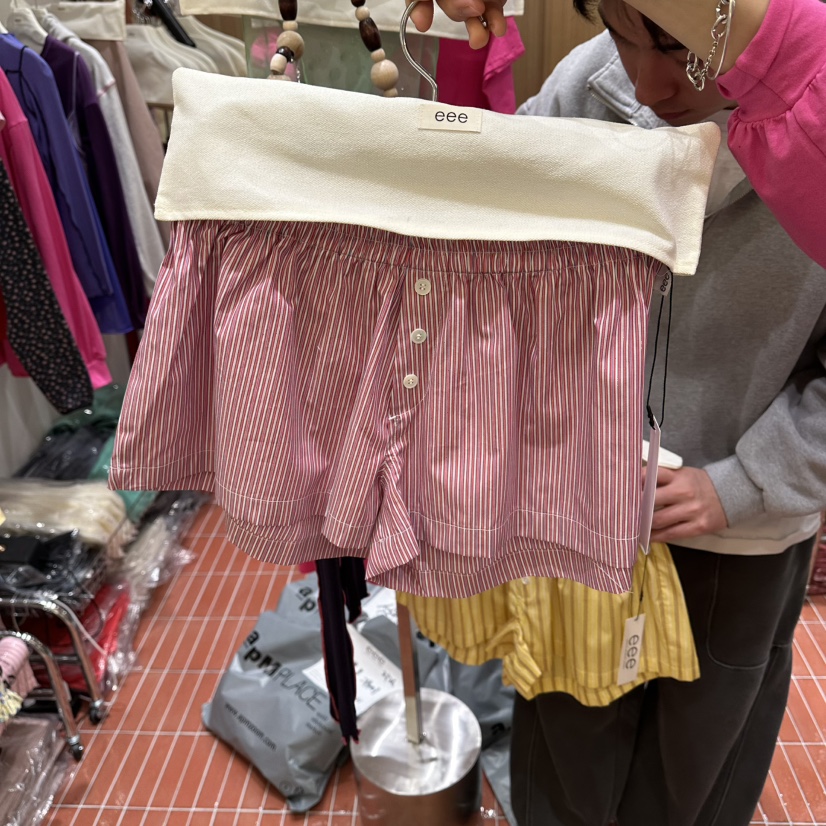 E/E/E東大門代購女士新品人氣26春夏熱賣時尚休閑推薦短褲E/E/E短褲圖色3