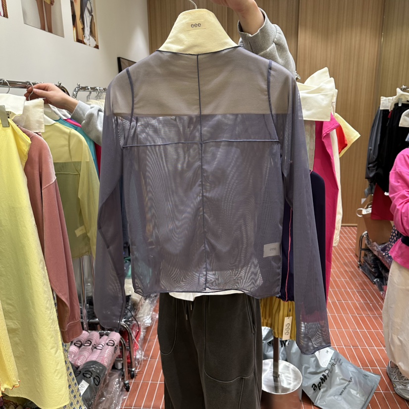 E/E/E東大門代購女士新款熱賣推薦職業人氣真品長袖T恤E/E/E長袖T恤圖色4