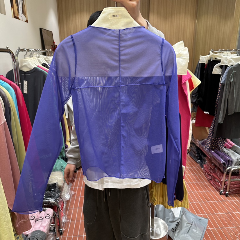 E/E/E東大門代購女士新款熱賣推薦職業人氣真品長袖T恤E/E/E長袖T恤圖色5