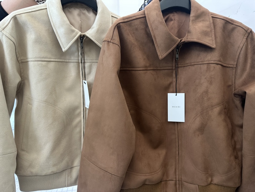 MOANI韓國直郵女裝新品人氣推薦職業熱賣時尚26春夏夾克麂皮MOANI夾克