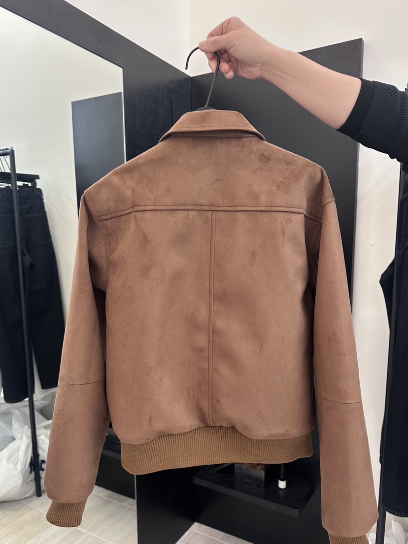 MOANI韓國直郵女裝新品人氣推薦職業熱賣時尚26春夏夾克麂皮MOANI夾克