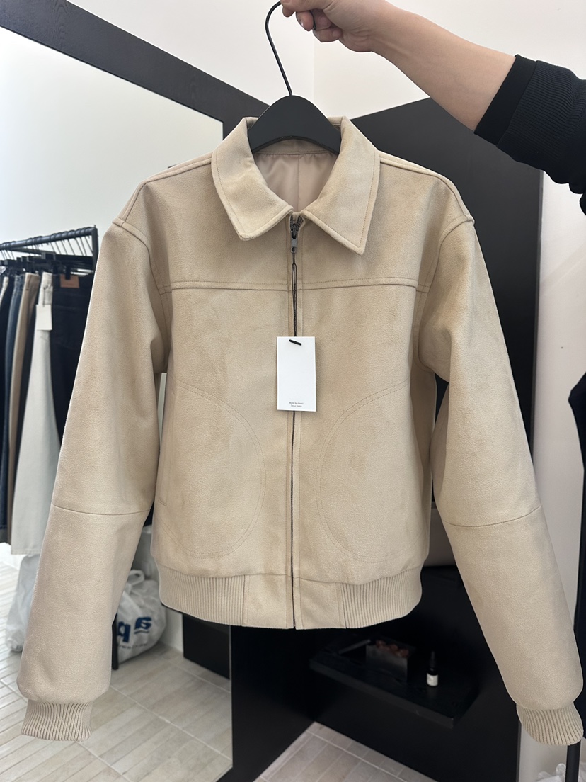 MOANI韓國直郵女裝新品人氣推薦職業熱賣時尚26春夏夾克麂皮MOANI夾克圖色1