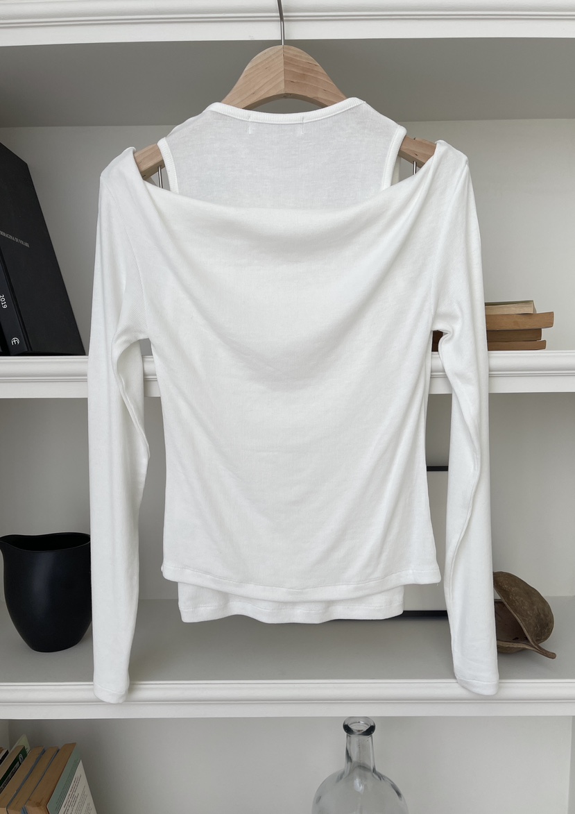 MINIQUEENS東大門直郵女士新品真品人氣時尚長袖T恤假兩件MINIQUEENS長袖T恤