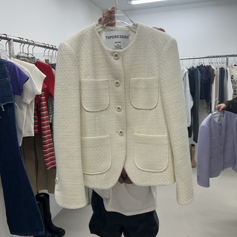 TOPDRESSING韓國直郵女裝新款職業26春夏真品休閑時尚夾克TOPDRESSING夾克圖色1