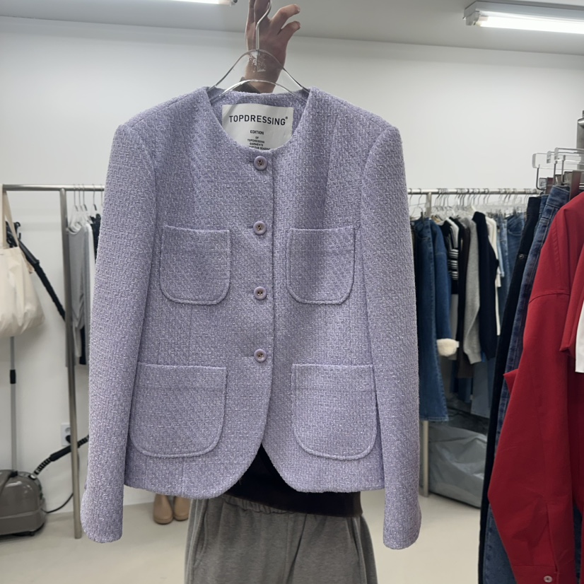 TOPDRESSING韓國直郵女裝新款職業26春夏真品休閑時尚夾克TOPDRESSING夾克圖色2